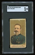 1887 N284 Buchner Gold Coin "Alex S. Williams" SGC 1 PR #2313216