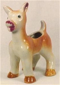 Hirsch Rehkitz Keramik Nadelkissen Nadelkissen Made Japan Vintage - Bild 1 von 6