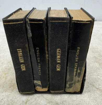 1959 collins dictionary set italian german english french spanish - Image 1 of 4