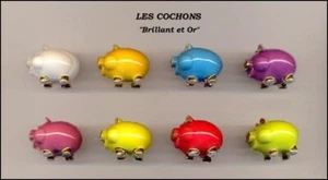 SERIE COMPLETE DE FEVES LES COCHONS - FILET OR - Picture 1 of 1