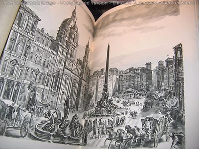 "L'Eau Romaine" Octave Homberg Illustré par DECARIS avec Envoi 1/225 relié 1936 - Photo 1/4