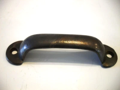 Vintage Antique Copper Steel Drawer Pulls Cabinet Door Handles Rounded Ends - Image 1 of 4