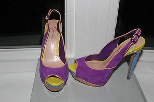 BOMBA DE GAMUZA ULTRAVIOLETA JESSICA SIMPSON SHAVON SLINGBACK #7 US $99 - Imagen 1 de 7