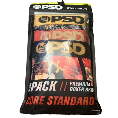 NWT Men’s M PSD Infrared Lux Underwear Multicolor Stretch Boxer Brief 3-Pack $65 - Image 1 of 4