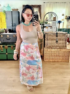 Napa Valley Vacation Maxi Skirt 10P Excellent Condition - Picture 1 of 2