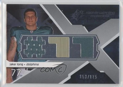 2008 SPx Dual Jersey Player Numbers Numbered to 175 /175 Jake Long #RM-JL RC - Image 1 of 2