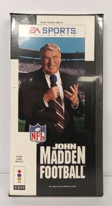 John Madden Football (Panasonic 3DO, 1994) - SEALED Long Box, *Tear in Seal* - Picture 1 of 12