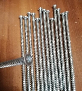 VITE ACCIAIO INOX 6x180 PER LEGNO PLASTICA 15 Pezzi - Foto 1 di 3