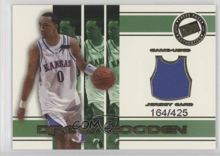 Camiseta Press Pass College 2002/425 Drew Gooden #JC/DG1 Rookie RC Foto 1 de 2