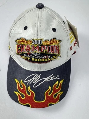 Nuevo Con Etiqueta TVTG Jeff Gordon 2001 Chase Winston Cup Champion Sombrero de Cuero Foto 1 de 4