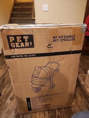 PET GEAR NO-ZIP DOUBLE PET STROLLER - Image 1 of 4