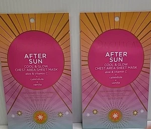 2x Maschera Foglio Viso Pacifica VEGAN Dopo Sole Fresco e Luminoso - Foto 1 di 2