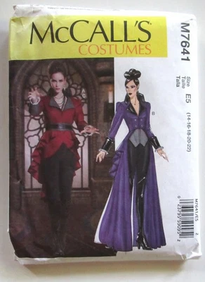 McCalls Sewing Pattern M7641 Costume Steampunk Overskirt Fantasy UNCUT Sz 14-22 - Image 1 of 4