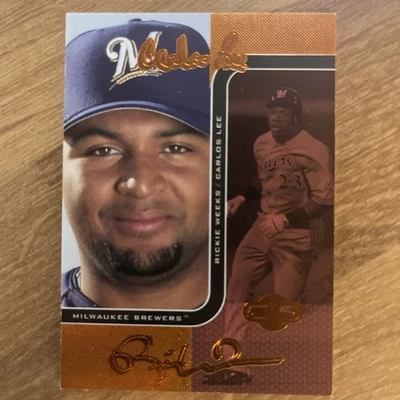 2006 Topps Cofirmantes Cambiando Caras Carlos Lee, Rickie Weeks #62-A Bronce/150 Foto 1 de 2