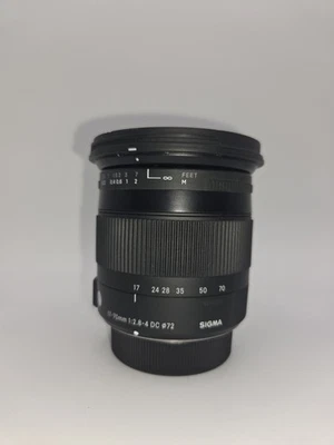 * USADO * Lente macro Sigma 17-70 mm f/2,8-4 DC para montura F Nikon Foto 1 de 4