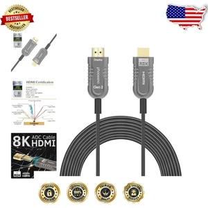 Cable de fibra óptica HDMI ultra alta velocidad 10K 8K 50 pies - Dolby Vision Atmos listo - Imagen 1 de 8