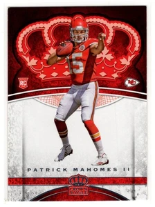 2017 Panini Crown Royale Patrick Mahomes II ex Rookie Kansas City Chiefs #84 - Picture 1 of 3