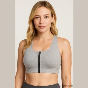 Tek Gear Workout bra front zipper permanent cups lined Woman’s XS - Picture 1 of 11