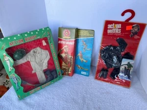 Vintage 1974 Kenner Steve Boy Scout Doll Plus Action Figure Clothing Sets - Picture 1 of 14