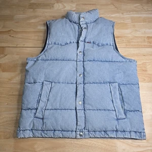 Levi's Herren Western Super Puffer Weste Blau Wende Größe Medium A56340000 - Bild 1 von 8