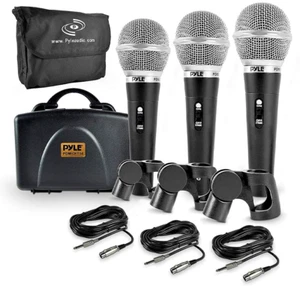 Brand new Pyle - PDMICKT34 - Professional Dynamic Microphone - Kit of 3 - Bild 1 von 14