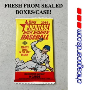 2016 Topps Heritage High # 1967-Design HOBBY Pack Look4 Mike Trout Ichiro AUTO - Picture 1 of 13