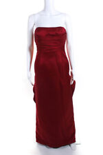 Carolina Herrera Womens Sleeveless A Line Gown Red Size 8