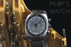 RARO Reloj Original POLJOT Ocean Sturmanskie 3133 Cronógrafo Acero Inoxidable - Imagen 1 de 9