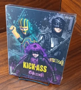 Kick-A** (2010) Steelbook (4K+Blu-ray)-NEW (Sealed)-Free Box Shipping w/Tracking - Imagen 1 de 9