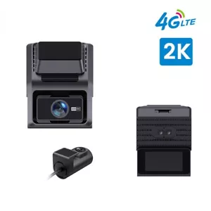 2" Hidden 4G 2K Dual Lens Dash Cam Support wifi APP Control GPS Tracker Car DVR - Picture 1 of 14
