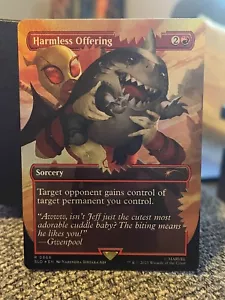 Harmless Offering FOIL NM/M Deadpool Secret Lair MTG Magic Card - Picture 1 of 1