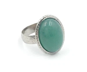 Jade Ring - Adjustable w/ Green Jewelry Pouch! - Picture 1 of 3