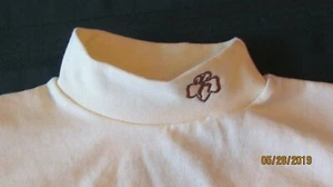 Brownie Girl Scouts Mock Tee Long-Sleeve Cream Shirt, New with tags -Free Ship - Picture 1 of 3