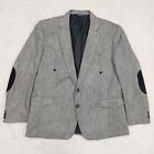 Manteau de sport occidental vintage Silverado 46R, patchs coude, joug États-Unis