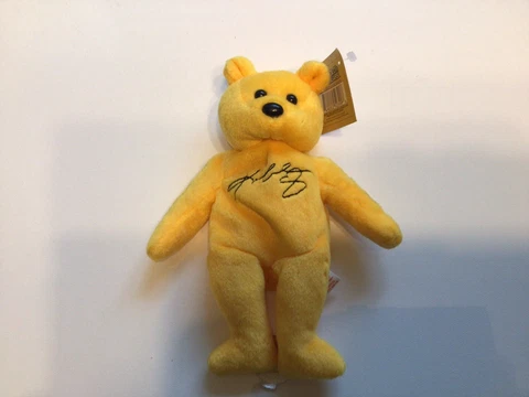 Kobe Bryant Lakers Gold'n Bears Bear Plush Bean Bag Promo 1999 NBA 24 8 Card Too Cover