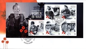 Mini sábana Australia 2017 mujeres en guerra primer día cubierta, muy buen estado - Imagen 1 de 1