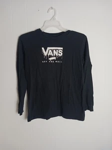 Vans Off The Wall Drip Black Long Sleeve Tshirt Youth Boys Size XL - Picture 1 of 5