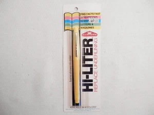Vintage Carter’s Hi Liter Pen Yellow NOS Sealed on Card 1983 - Bild 1 von 5