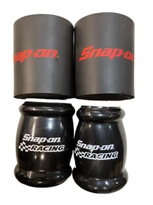 Snap On Racing Can Koozie Lot Of 4 (2 Vinyl, 2 Foam) Can Koozie Drink Holder - Picture 1 of 2
