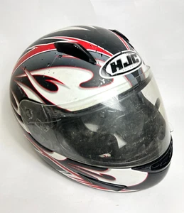HJC Helmet CL-15 Session Motorcycle Full-face Size L Red Black And White NICE - Picture 1 of 7