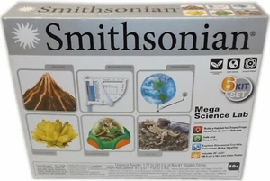 Smithsonian Mega Science Lab 6 kit set 49009 2015 volcano dino dig earth model - Picture 1 of 3