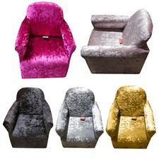 children's crushed velvet sofa