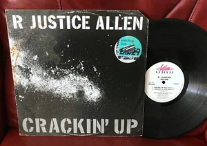 R JUSTICE ALLEN Crackin' Up UK 1986 12 INCH Catawba DOLE Q5 ELECTRO RAP vinyl EX - Foto 1 di 2