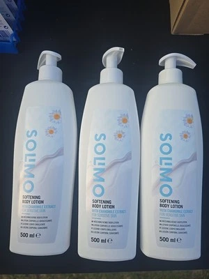 Solimo Softening Body Lotion, Chamomile Extract, Sensitive Skin, 500ml X3