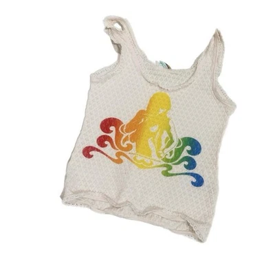 vintage 90s hysteric glamour pointelle ruffle tank top crop pink lace shirt - Image 1 of 4