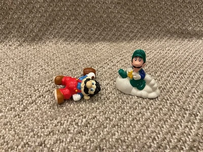 Lote de bonecos Nintendo Super Mario Bros Mario e Luigi (Aplausos, McDonalds) - Imagem 1 de 4