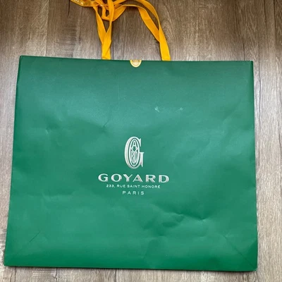 Bolsa de papel de regalo Goyard Shopping usada vacía 22,75 X 19,75 X 6 pulgadas extra grande (1) Foto 1 de 2