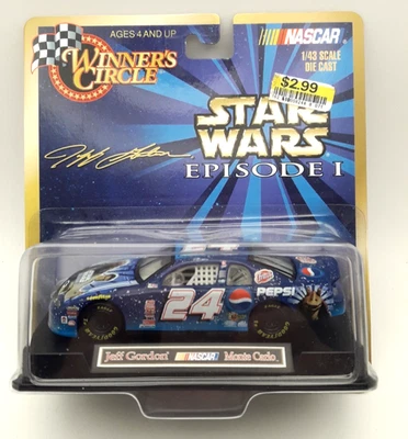 Winners Circle NASCAR Star Wars Episodio 1 Jeff Gordon 1:43 Diecast Car Nuevo Foto 1 de 4