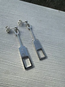 Tone Vigeland Sterling Silver Earrings Norway Norwegian estate vintage Plus 1770 - Picture 1 of 6