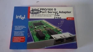 * Neuf boîte ouverte * Adaptateur serveur double port Intel Pro/100s (B054) - Photo 1/8